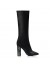 Cizme Stiletto Piele Negru Toc Floral S6  - orice culoare