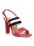 Sandale Piele Rosu/Bleumarin Alice T11- orice culoare